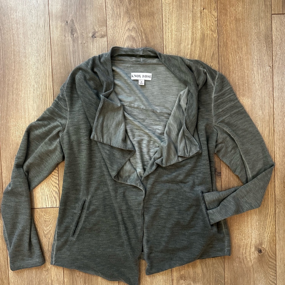 Knox Rose Sage Green Drape Top